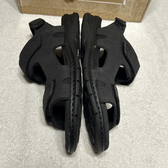Dr Scholls Men\'s Granger Black Hook & Loop Strap Sandals‎ Size 13 M Comfort NIB main image 4
